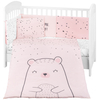 Kikka Boo Jersey Σετ Προίκας μωρού για Κούνια 6 τμχ 60x140cm Bear with me Pink 41101060120