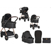 Cangaroo Empire 2 in 1 Παιδικό Καρότσι 0-22 kg με Καλαθούνα & Αξεσουάρ Black 3800146235895