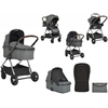 Cangaroo Empire 3 in 1 Modular System 0+ months with Accessories Dark Grey 3800146235925
