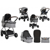 Cangaroo Empire 3 in 1 Modular System 0+ months with Accessories Light Gray 3800146235918