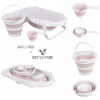 Cangaroo Hawaii Set of 4 pcs. Folding Baby Bathtub 80cm Pink 3800146268756