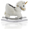 Cangaroo Moon Λούτρινος Κουνιστός Μονόκερος Με Ήχους και Ξύλινη Βάση WJ6188 Λευκός 3800146230814