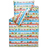 Duvet Cover and Pillow Cover 160 X 110 - 70 X 60 - Cars and Stripes 5902533412464