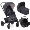 Joie Chrome Baby Stroller Set with Ember Baby Carrier & i-Snug 2 Car Seat Ember  T1201FAEMB000