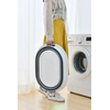Ruhhy Foldable Laundry Basket in oval shape with handles, 38x53.5 cm