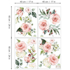 Decalmile Wall Stickers For Kids Room 4 sheets Garden Flowers DM0651