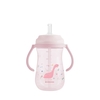 Kikka Boo Κύπελλο PP με καλαμάκι σιλικόνης 300ml Dino World Pink 31302030076