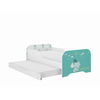 Miki 2 in 1 Children's Bed with Drawer & 2nd sleeping position 160 x 80 cm + Gift 2 Mattresses - Elephant