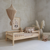 Luletto Basic Bello Duo Ξύλινο Παιδικό Κρεβάτι με Κάγκελα & Κεντρική Είσοδο