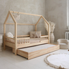 Luletto Bello Duo Plus – Παιδικό Κρεβάτι Σπιτάκι με Κάγκελα & Συρτάρι Ύπνου