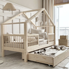 Luletto Alto Duo Children's Bed Housebed with drawer