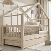 Luletto Housebed Alto Plus Παιδικό Κρεβάτι Montessori με συρτάρι ύπνου
