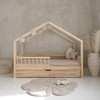 Luletto Housebed Bello Plus Ξύλινο Παιδικό Κρεβάτι Σπιτάκι με Συρτάρι Ύπνου