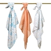 BabyOno 348/09 MUSLIN NAPPIES ORANGE 3 PCS 70x70cm