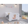 Toddler Children Kids Bed Miki Including Mattress + Drawer 160x80cm - Fox