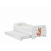 Miki 2 in 1 Children's Bed with Drawer & 2nd sleeping position 160 x 80 cm + Gift 2 Mattresses - Fox