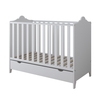 Glamor 2 in 1 Baby Crib 3 Levels 60x120cm White