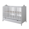 Glamor 2 in 1 Baby Crib 3 Levels 60x120cm White
