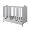 Glamor 2 in 1 Baby Crib 3 Levels 60x120cm White