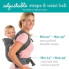 Infantino Flip 4-in-1 Baby Carrier | Ergonomic, Stylish & Adjustable Grey