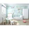 Baby Cradle Isabel 3 in 1 for mattress 70x140 cm with Drawer White