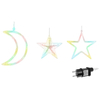 Iso Trade LED Decorative Lights Stars 138led Curtain 570cm for Christmas 11328