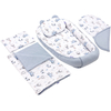 Jukki Baby Nest XXL For Babies 65x120 Set 5 pcs Balloon Travel Blue