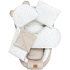 Jukki Baby Nest For Babies 100x55 Set 5 pcs Little Stars Muslin & Ecru Velvet