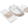 Jukki Baby Nest For Babies 100x55 Set 5 pcs Little Stars Muslin & Ecru Velvet