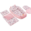Jukki Baby Nest For Babies 100x55 Set 5 pcs Roses & Smokey velvet 5904506816842