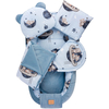 Jukki Baby Φωλιά Για Βρέφη 100x55 Σετ 5 τμχ Astro Bear & Ντένιμ βελούδο 5904506821082