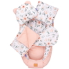 Jukki Baby Nest Cocoon Φωλιά Για Βρέφη 100x55 Διπλής Όψης Σετ 5 τχμ Magnolia Bloom Velvet