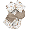 Jukki Baby Φωλιά XXL Για Βρέφη 65x120 Σετ 5 τμχ Magical Woodland & Μόκα Minky