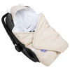 JUKKI Car Seat Blanket with Hood Pastel Beige