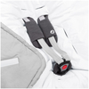 JUKKI Car Seat Blanket with Hood Pastel Grey 5904506805136