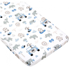JUKKI Cot/bed Fitted sheet 60x120 CM Blue Safari 5904506804085