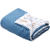 JUKKI Soft Baby Blanket 100x140cm Balloon Friends & Denim Minky
