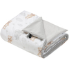 JUKKI Soft Baby Blanket 100x140cm Cloudy Bears & Grey Velvet