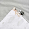 JUKKI Soft Baby Blanket 100x140cm Cloudy Bears & Grey Velvet