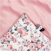 JUKKI Soft Baby Blanket 100x140cm Roses & Smokey pink Soft Velvet