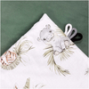 JUKKI Soft Baby Blanket 100x140cm Savanna Fun & Olive Velvet