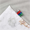 Jukki Κουβέρτα Βαμβακερή 2πλής Όψης 55x75cm  Cloudy Bears & Γκρι Velvet