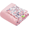 JUKKI Soft Baby Blanket 55x75cm Roses & Smokey Pink Soft velvet