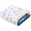 JUKKI Soft Baby Blanket 55x75cm Balloon Friends & Denim Minky