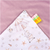 Jukki Double Sided Cotton Blanket 75x100cm Candy Circus & Heather soft velvet