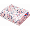 Jukki Κουβέρτα Βαμβακερή 2πλής Όψης 75x100cm Roses & Smokey Ροζ Soft βελούδο