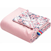 Jukki Κουβέρτα Βαμβακερή 2πλής Όψης 75x100cm Roses & Smokey Ροζ Soft βελούδο