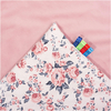 Jukki Κουβέρτα Βαμβακερή 2πλής Όψης 75x100cm Roses & Smokey Ροζ Soft βελούδο