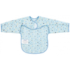 Kikka Boo Waterproof Bib with Sleeves & Dust Collector Arty Blue Pattern 31303030060