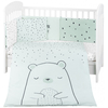 Kikka Boo Jersey Σετ Προίκας μωρού για Κούνια 6 τμχ 60x140cm Bear with me Mint 41101060119
